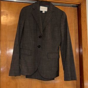 Banana Republic pant suit size 2 grey-brown plaid
